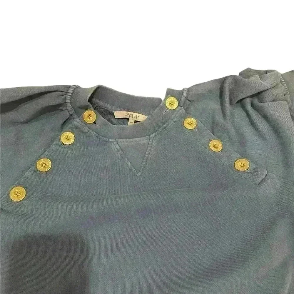 Derek Lam 10 Crosby Karlie Blue Cotton Mini Dress M - Picture 5 of 5